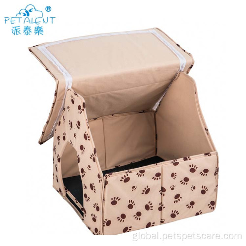 Comfortable pet house Cute Portable Cushion Inside Wholesale Dog House Supplier